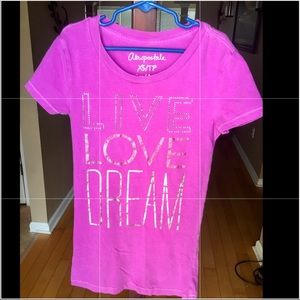 Aeropostale Purple Short Sleeve Shirt